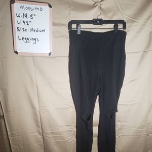 Mossimo| leggings w/ knee cut out | sz medium